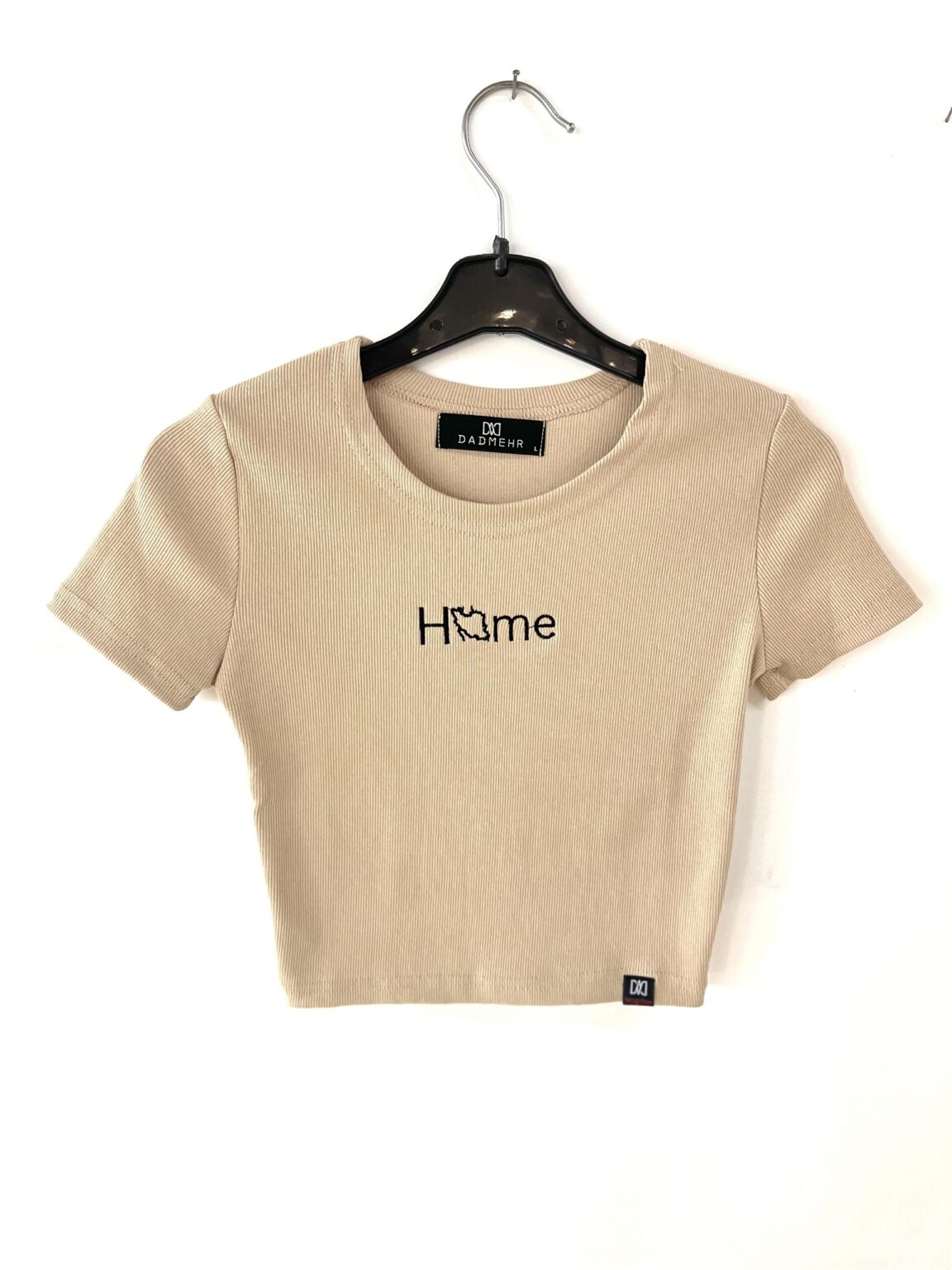 کراپ تیشرت(کرم home)