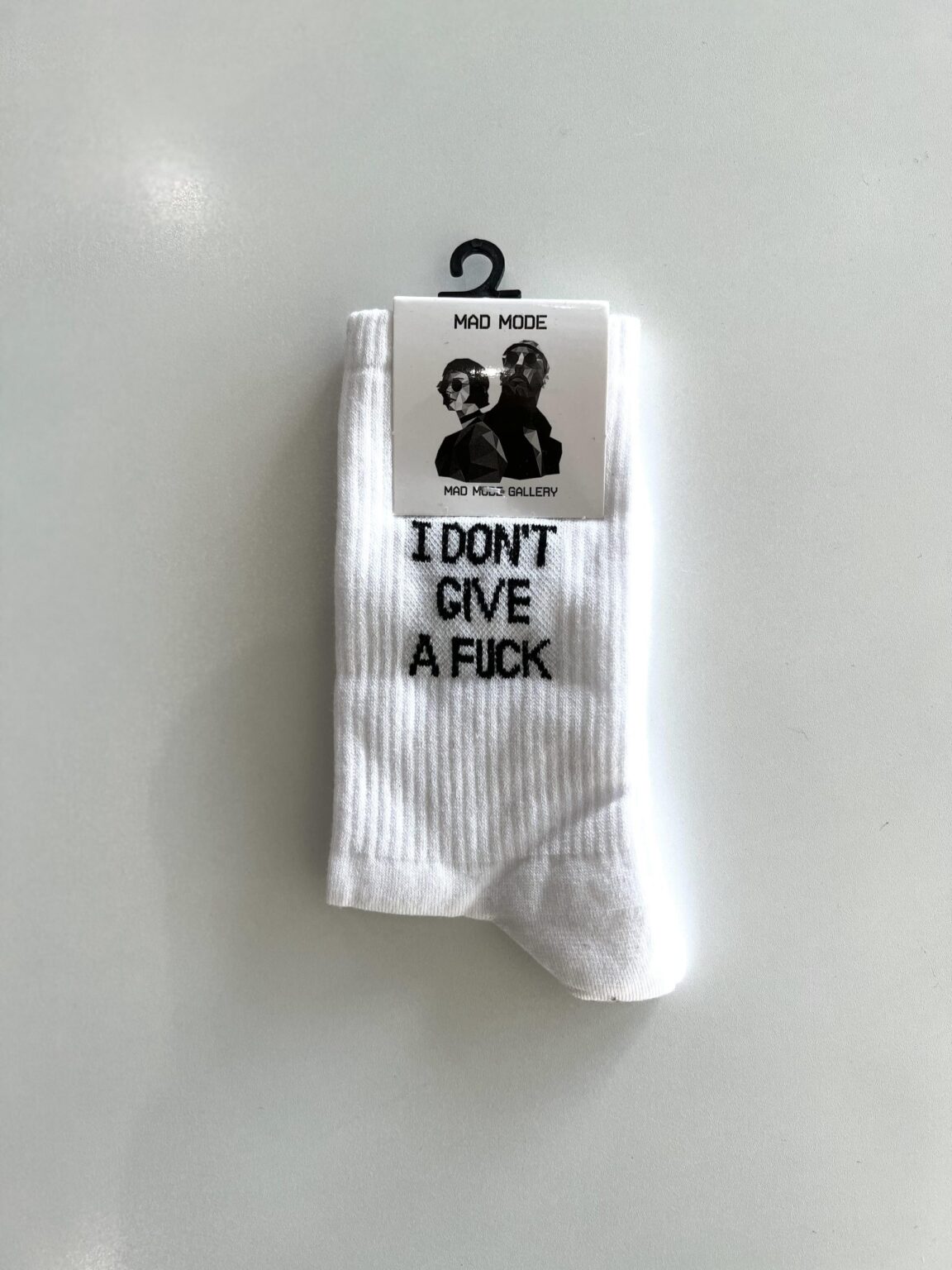 جوراب سفید i dont give a f.ck