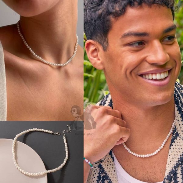 گردنبند مینیمال اسپورت مروارید